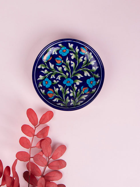 Blue Pottery Hand-Made Wall Plate